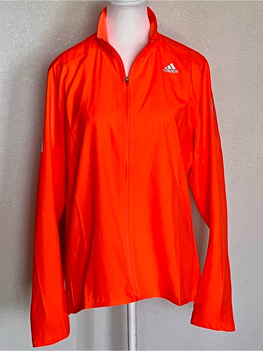 adidas Response Orange Lightweight Running Jacket Size M